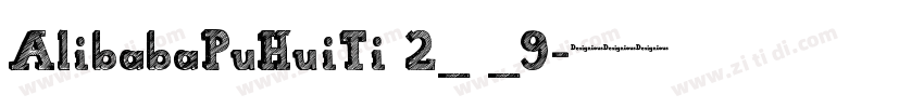 AlibabaPuHuiTi 2_ _9字体转换